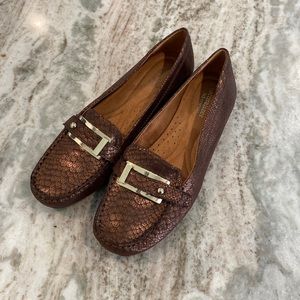 Brown Snake Loafers